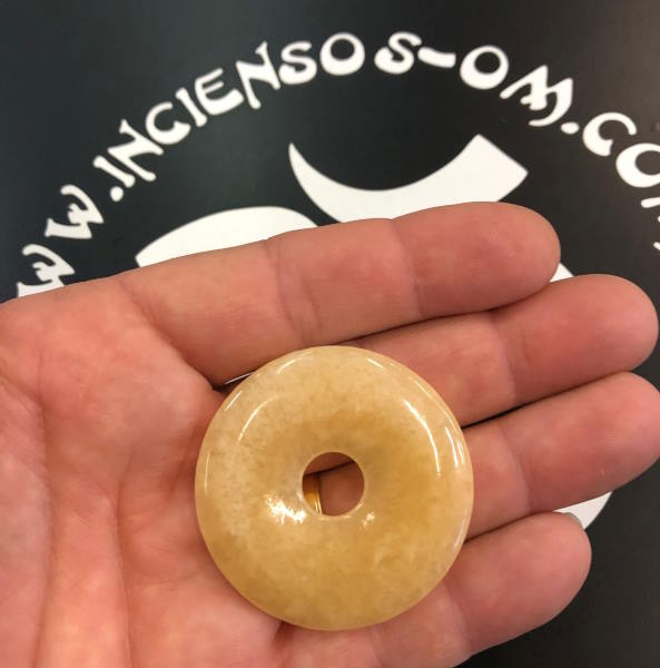 Donut Aragonito Amarillo 4.5 cm